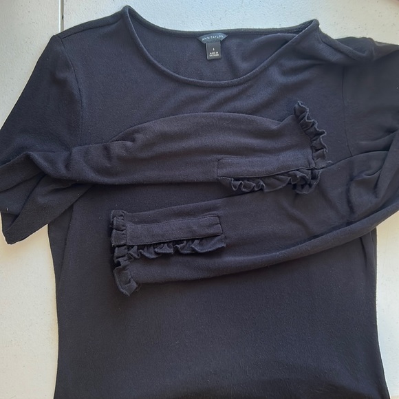 Ann Taylor, Black, Long Sleeve Top, Size Small - Picture 6 of 6